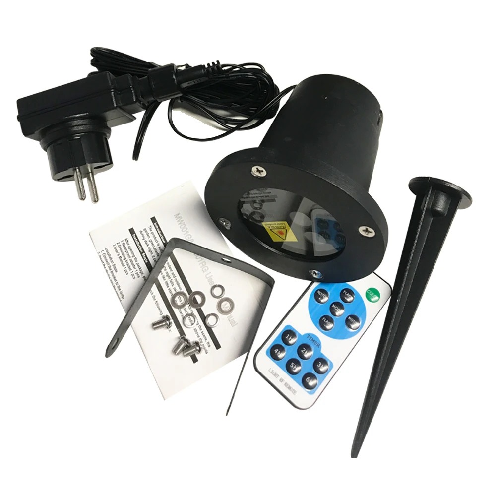 RGB дистанционный статический лазерный проектор в звездные точки садовый уличный