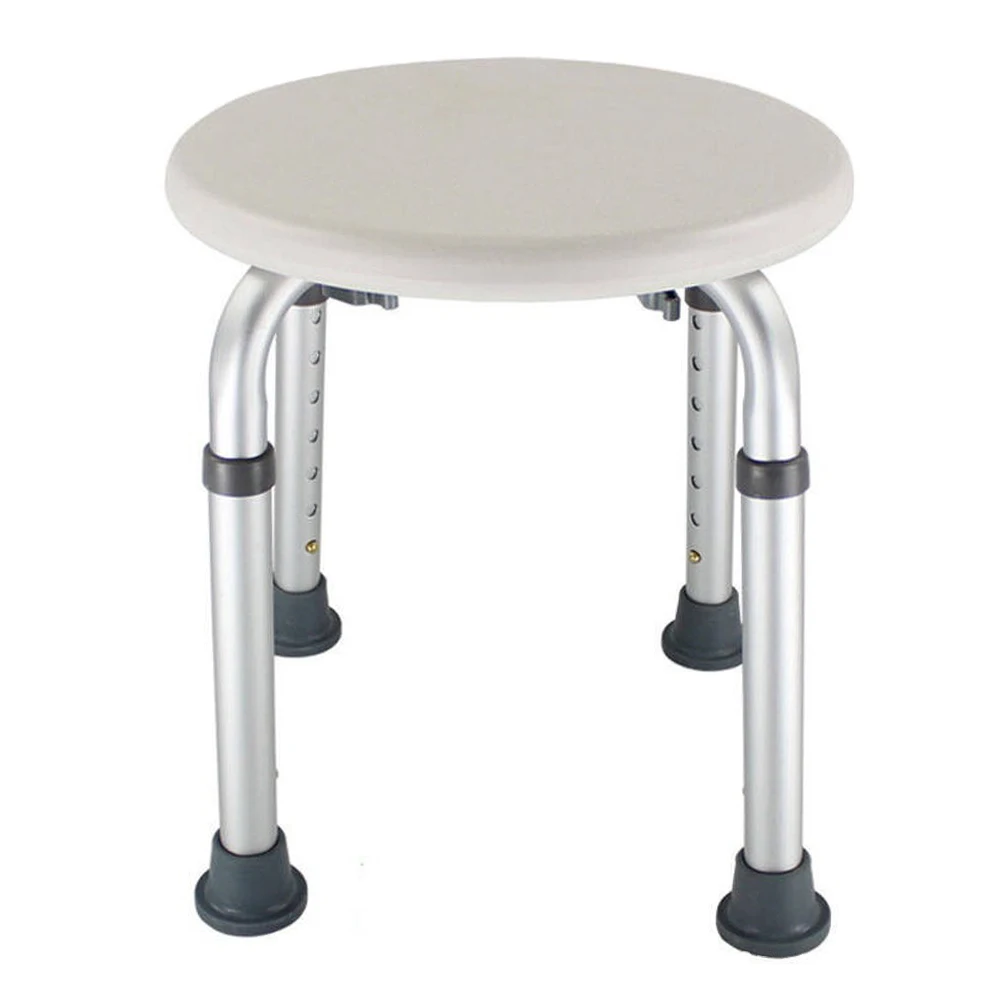 Home Non Slip Furniture Bath Shower Stool Older Pregnancy Round Easy Clean Kids Chair Height Adjustable Disabled Toilet Seat