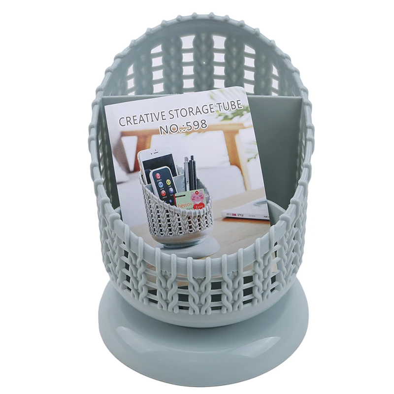 Creative Holder 3 Grid Desktop Organizer Pen Holder Makeup Storage Box School Office Accessories Stationery