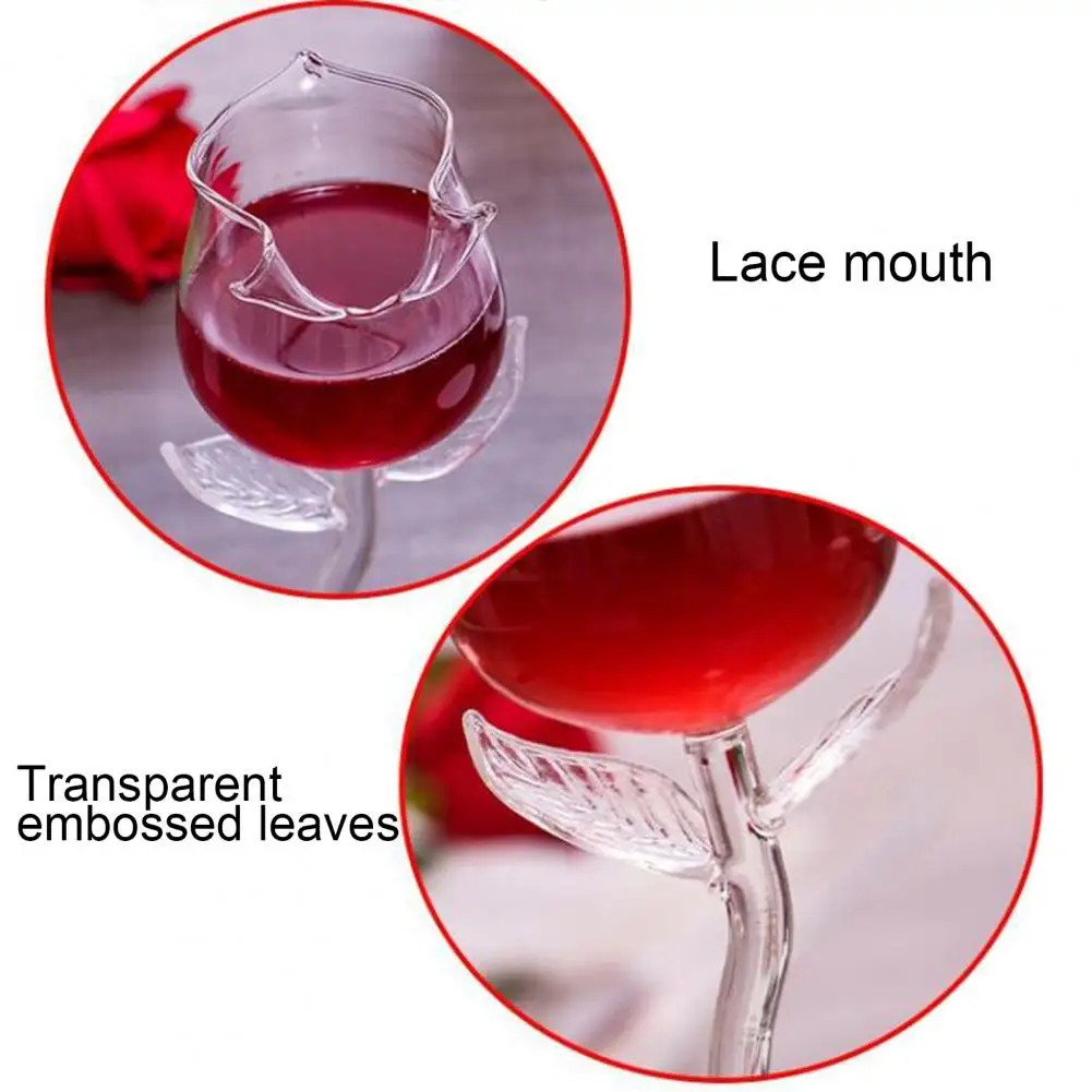 150/400ml Rose Shaped Red Wine Glasses Fancy Red Wine Goblet