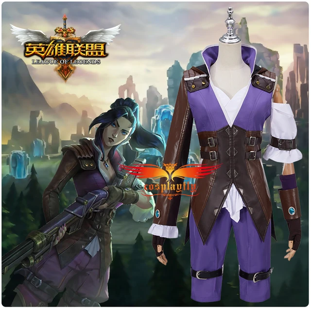 CoCos-SSS Game LOL Heartthrob Caitlyn Cosplay Costume League of Legend  Cosplay Heartthrob The Sheriff of Pilvoter Costume