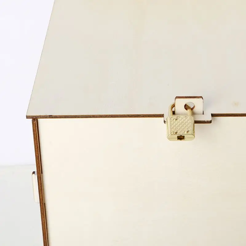 DIY деревянный Свадебный почтовый ящик с замком, подарочная карта, держатель для хранения сообщений, приём, детский душ, свадьба, юбилей, вечерние украшения