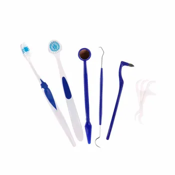 

2020 Hot JETTING 8Pcs/Set Professional Dental Oral Hygiene Kit Tools Deep Cleaning Teeth Care Tongue Cleaner Toothbrush Random