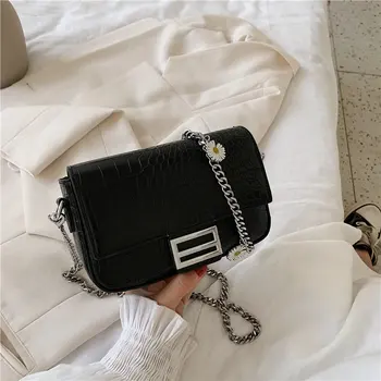 

Classic Stone Pattern Handbags for Women Elegant Chain Shoulder Messenger Bags Fashion Solid Color Crossbody Bags Channels CC GG