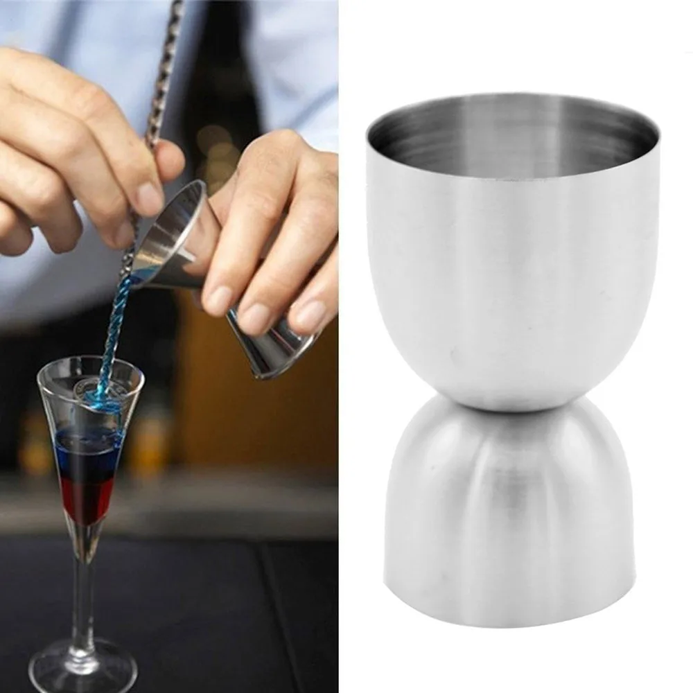 Серебристый браслет из дух коктейлей измерения мерный стаканчик алкоголя бармен Бар& бутылочная Пробка размер 20/40 мл Кухня гаджеты