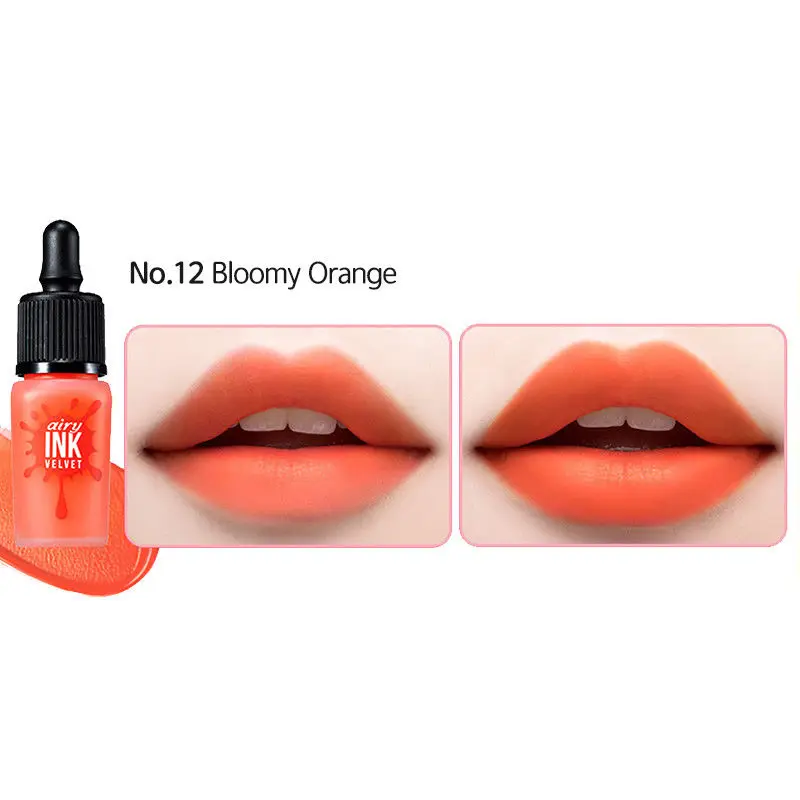 Bloomy Orange Перипера чернила воздушный бархат 15 цветов водостойкая жидкая губная помада дорогой Дарлинг тату тинты увлажняющий корейский Косметика - Цвет: Bloomy Orange