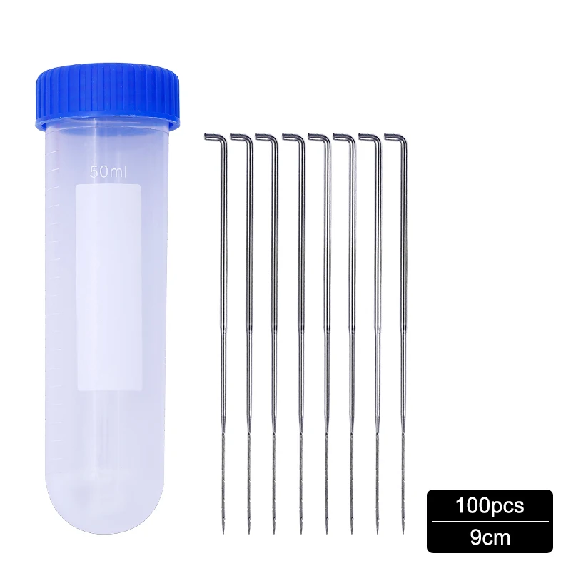100pcs 9cm MIUSIE100 шт 4 размера войлочные ремесленные иглы для войлоковаляния Шерсть Войлок Pocked набор иголок ручного ремесла игла для валяния инструменты спицы для вязания ручки - Цвет: 100pcs 9cm
