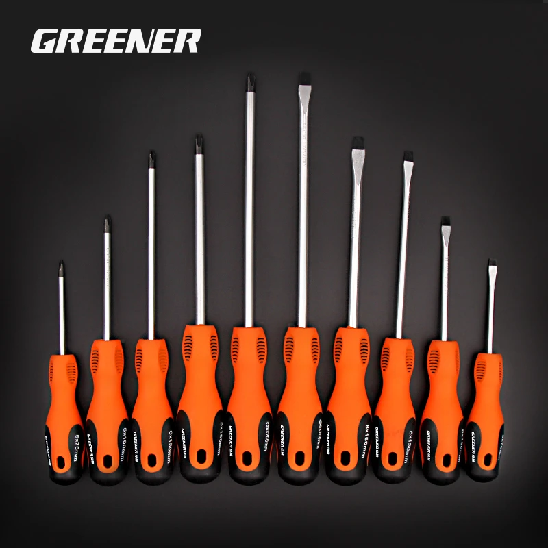 Greener 1 Pcs Screwdriver Removable Bits Cross Word Slotted