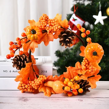 

Artificial Simulation Maple Leaf Pumpkin Sunflower Pick Garland Accessories Home DIY Autumn Harvest Thanksgiving Halloween Decor