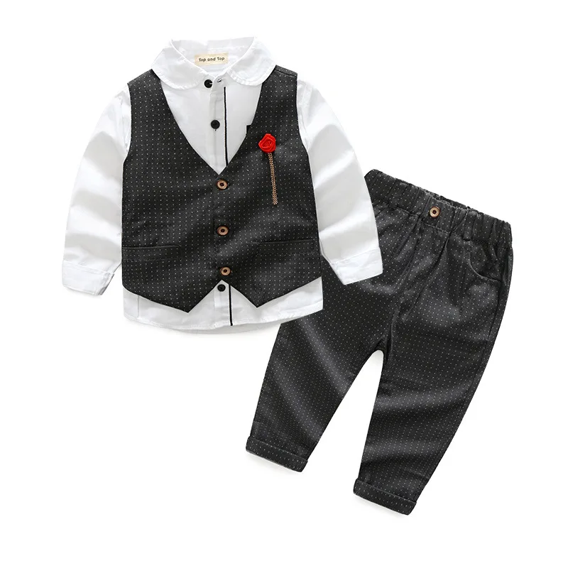 

BOY'S Gentleman Set Autumn 2018 New Style CHILDREN'S Suit Three-piece Set Korean-style Slim Fit