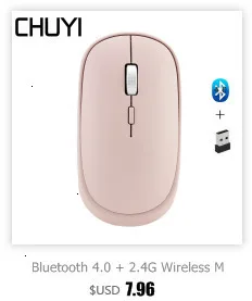 Bluetooth 4,0+ 2,4G Беспроводная мини оптическая компьютерная розовая мышь 1000/1200/1600 dpi 3D офисная USB мышь для Macbook ПК ноутбука