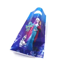 

10pcs 16.5*25cm Plastic Gift Bags Frozen 2 Princess Elsa Olaf Loot Bag Kid Boy Birthday Party Supplies Cartoon Theme Decorations