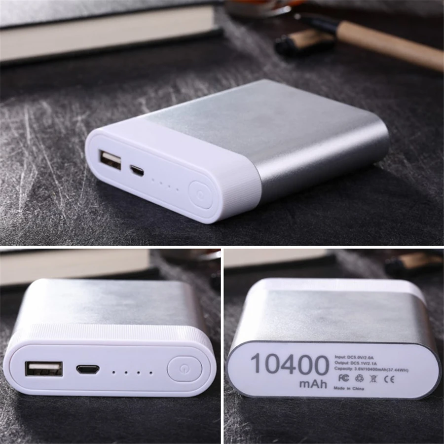 DIY 4*18650 Внешний аккумулятор, чехол, коробка для портативного зарядного устройства 18650, USB внешний аккумулятор, чехол, комплект, 18650 Внешний аккумулятор(без аккумулятора