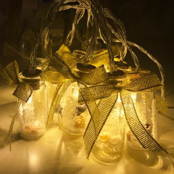 

LED Glass Bottle Colored Lights Wishing Bottle Christmas Holiday String Light Wedding Celebration Battery Light with Gift Box