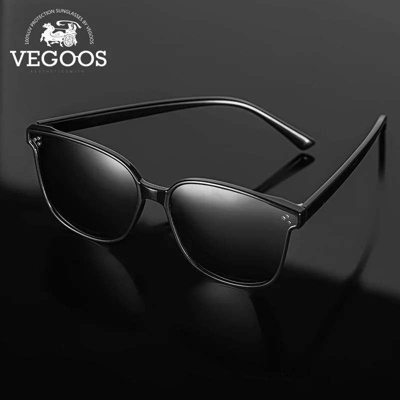 VEGOOS, квадратные солнцезащитные очки для женщин, модные, с защитой от ультрафиолета, Плоские линзы, винтажные Оттенки для мужчин, для вождения, пляжа, путешествий, новинка#6189
