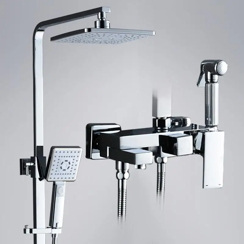 Number 2 Columna Choveiro Conjunto, с милыми лисами, сделать Banheiro Duschsystem handdouche Ducha Chuveiro De Chuveiro Eletrico Ducha душ Ванная комната душа - Цвет: Number 2