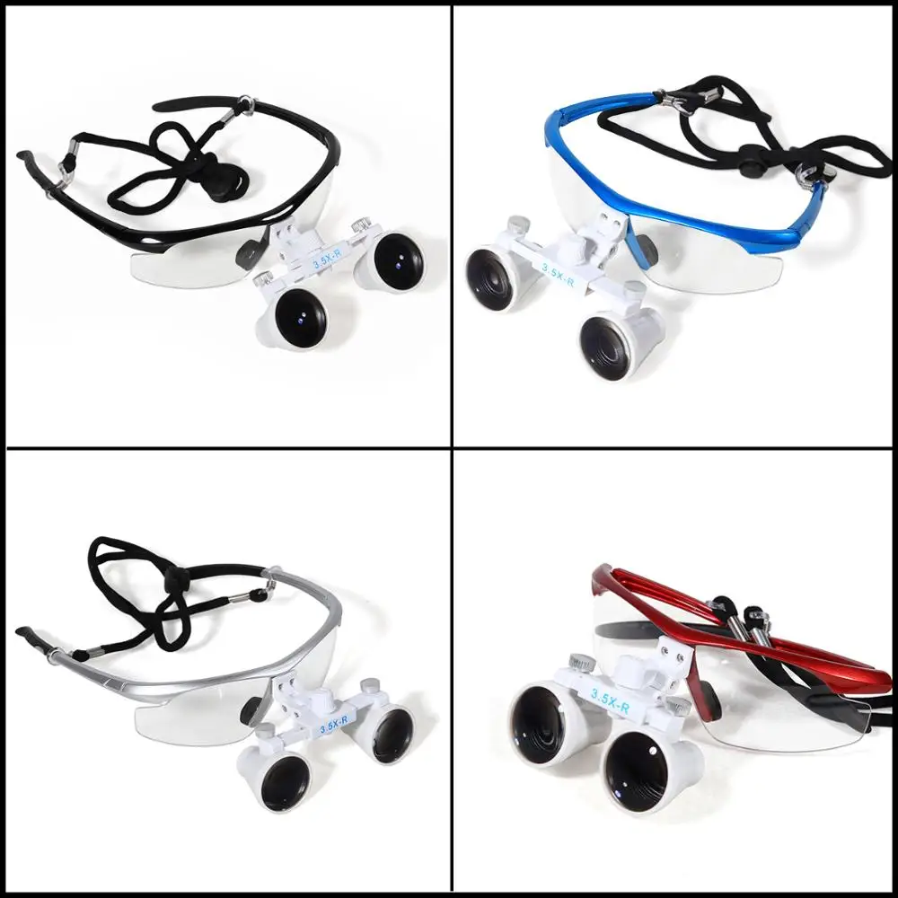 

4 Colors 3.5X 420mm Surgical Binocular Dental Loupes Supilies Magnifier Glass Glasses Dental Equipment