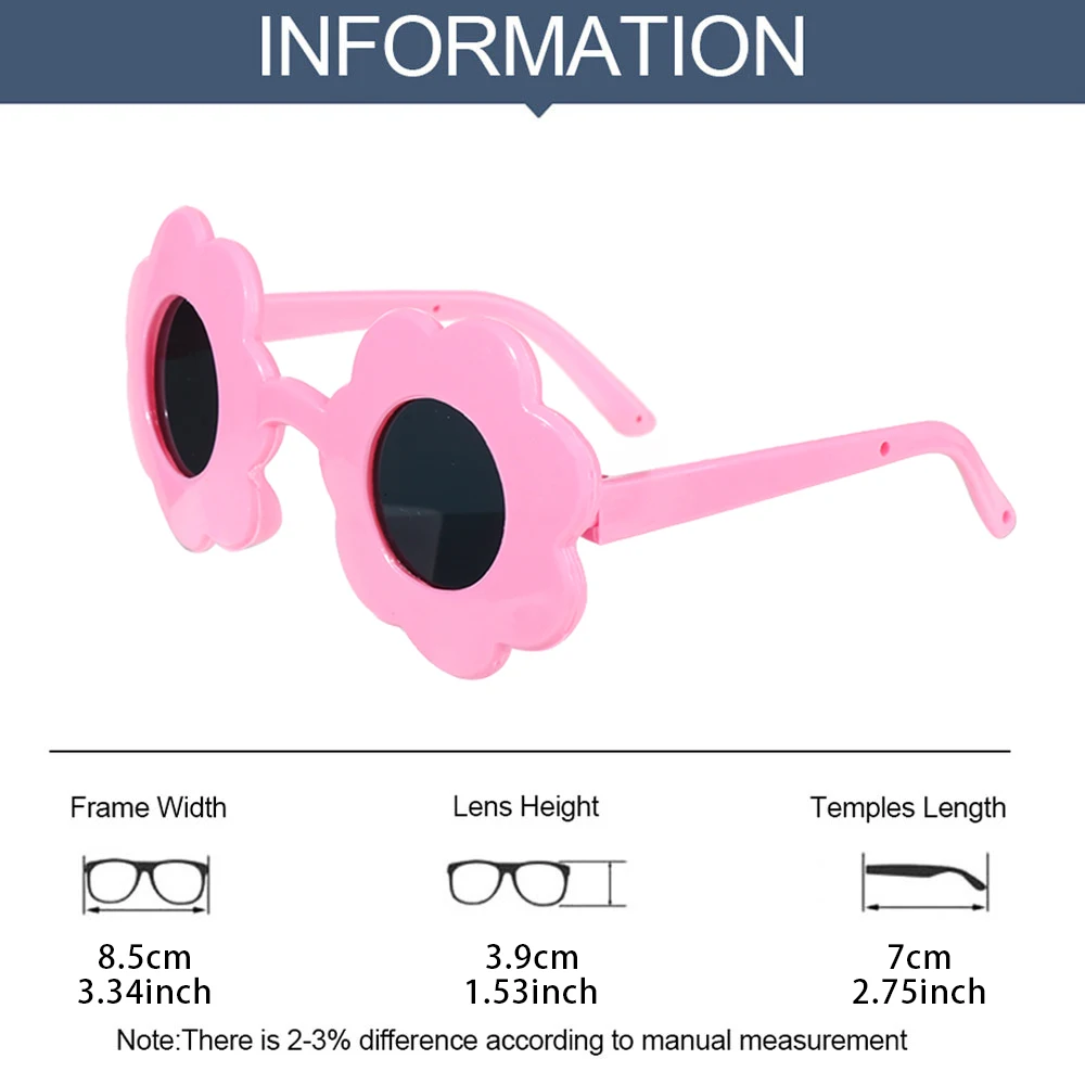 Plastic Sunflower Sunglasses for 60cm Dolls