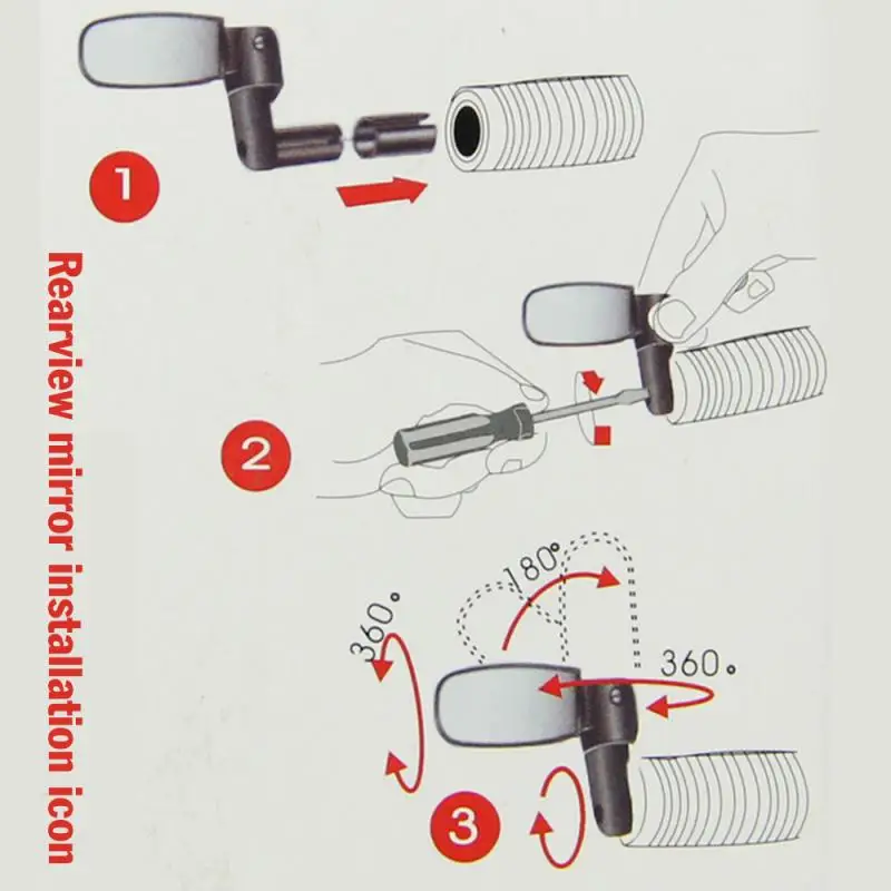 Зеркало заднего вида для велосипеда, Аксессуары для велосипеда, руль для горного велосипеда, широкий угол, регулируемые зеркала заднего вида