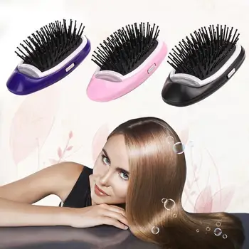 

1 pcs Portable Electric Ionic Hairbrush Comb Head Massager Mini Ion Vibration Hair Brush Modeling Styling Hairbrush