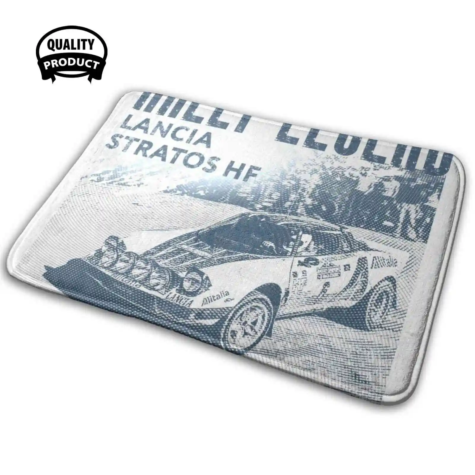Rally Legend - Lancia Stratos Hf Turbo | Autosport | Racing Comodo Tappetino Tappeto Cuscino Rally Legend 4Wd Turbo Dirt