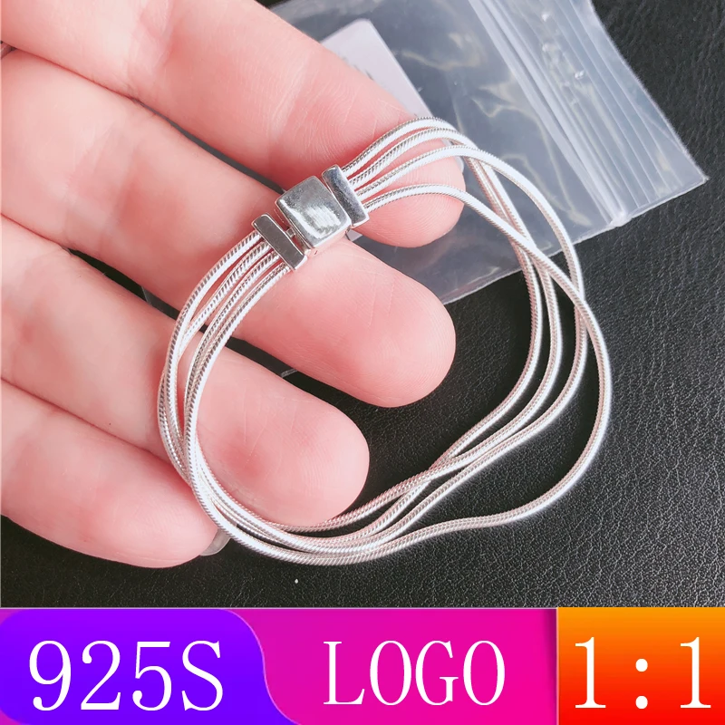 LISM [ ] Стерлинговое Серебро S925, новинка, зимний 1: 1 браслет в виде змеи, Модный женский подарок, оригинальные ювелирные изделия своими руками