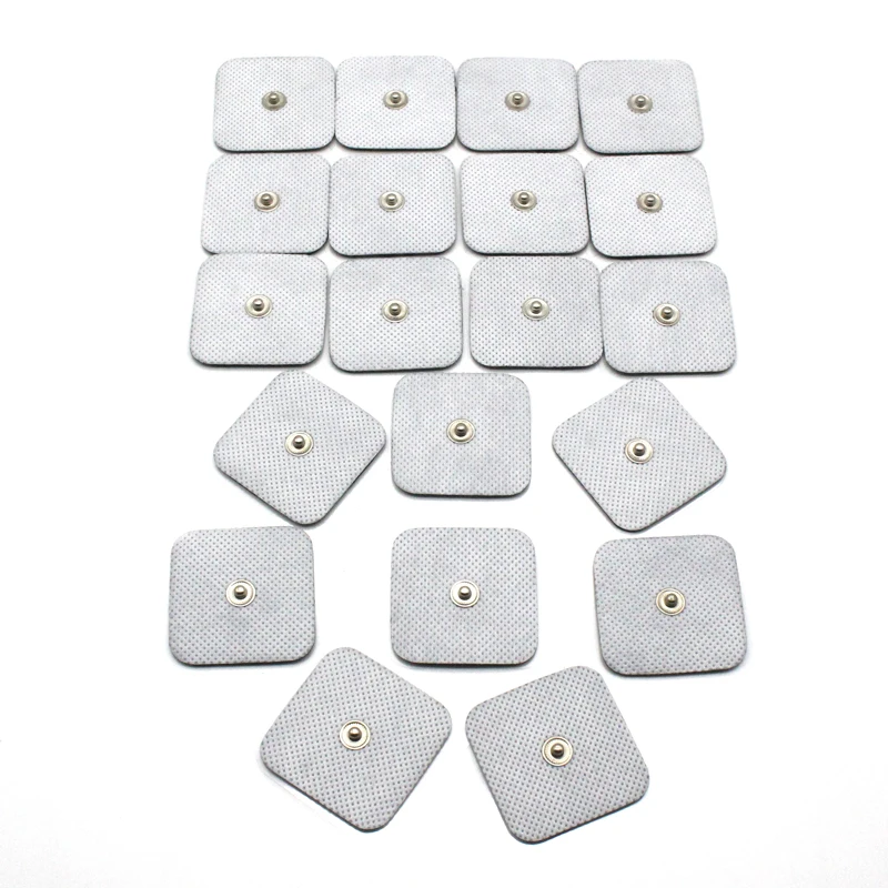 

Nerve Stimulator Self-adhesion 4*4cm Electrode Pad Sticker Electrode Snaps for EMS/tens Unit Compex Electrical Muscle Stimulator