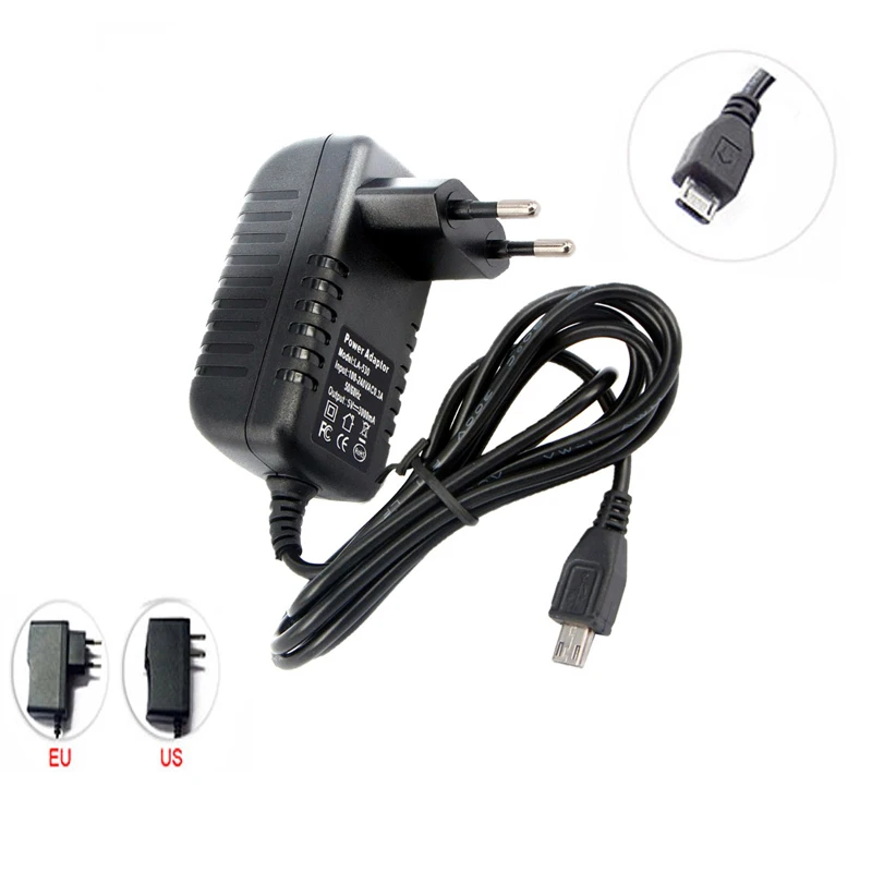 Мобильное зарядное устройство адаптер питания DC 5 V 3A 2.5A 2A Micro USB 5 V AC DC адаптер питания зарядное устройство 220V 12V заглушки для телефона