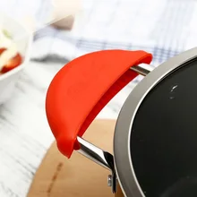 Толстые силиконовые пищевой красный зажим для рук Термостойкие анти-обжигающие нескользящие перчатки для микроволновой печи изолированные перчатки