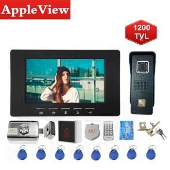 

Video Door Phone Wired Video Intercom with Lock Home Access Control System Electric Lock IR Night Vision 1200TVL Call Panel