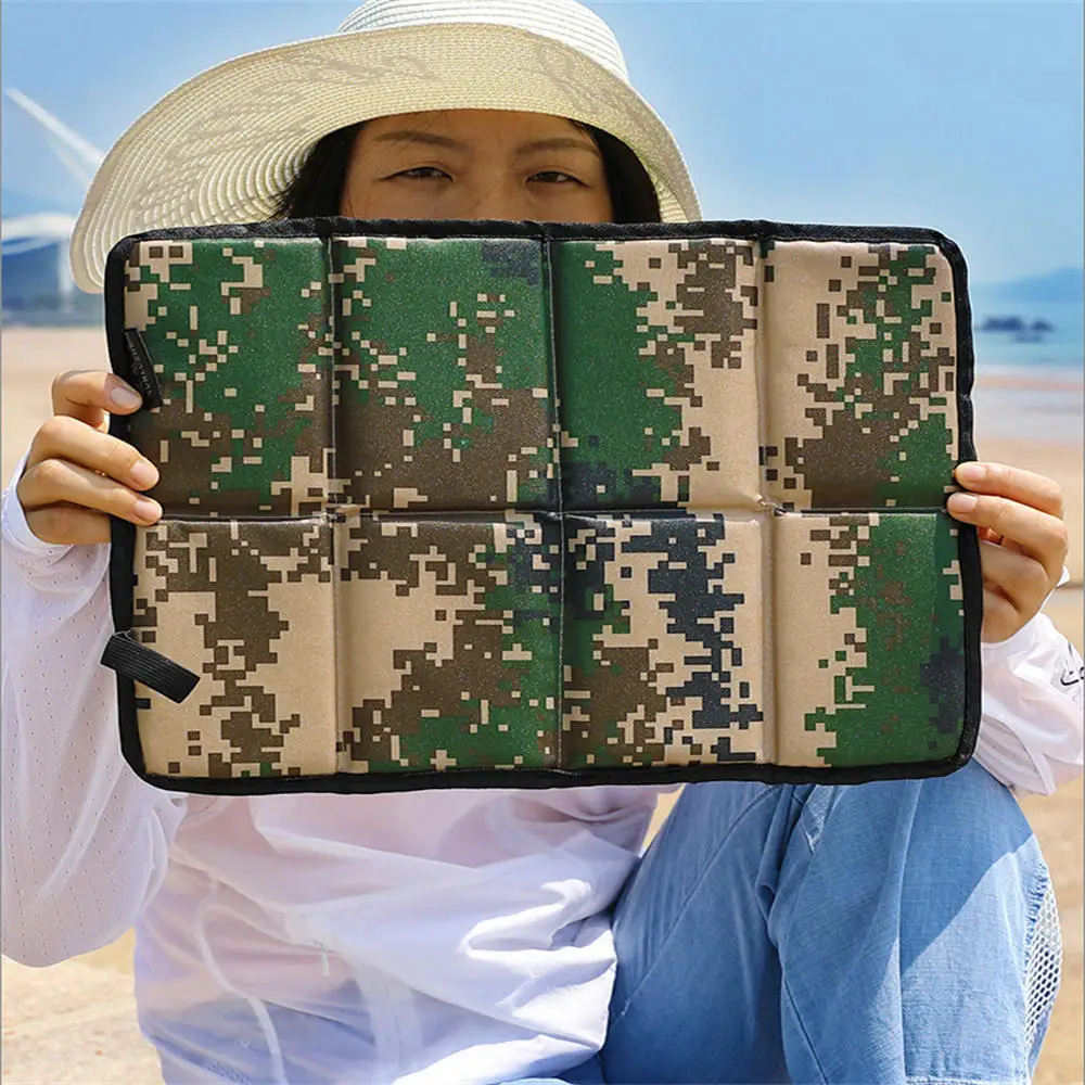 Folding Camping Mat Foam Sitting Pad with Portable Bag Waterproof Oxford Cloth Beach Mat Prevent Dirty Hiking Small Picnic Seat 3