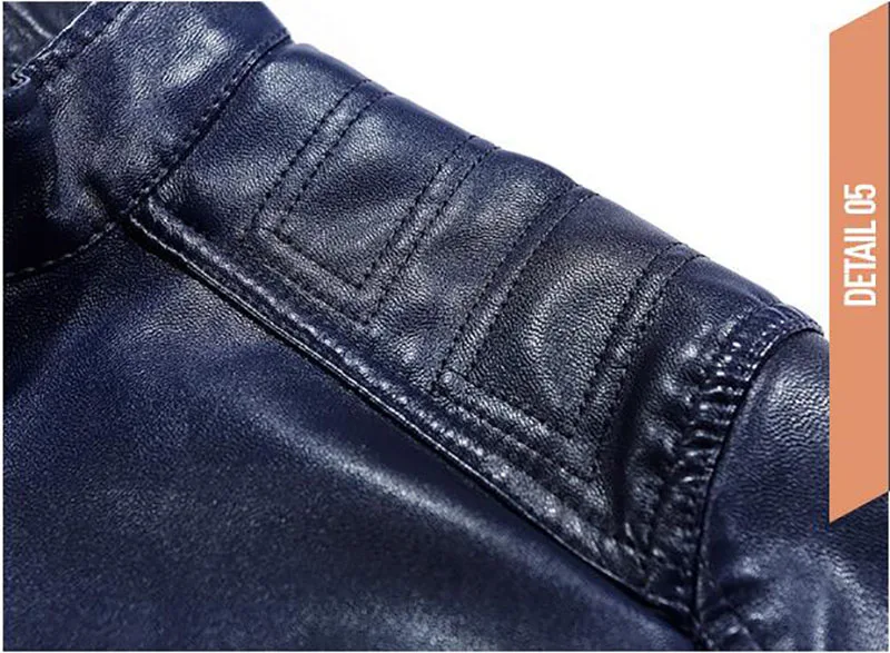 KIOVNO Mens Fashion Pu Leather Jackets Coats Fleece Lined Motorcycle Leather Jackets Outwear For Male Size M-3XL Windbreak (14)