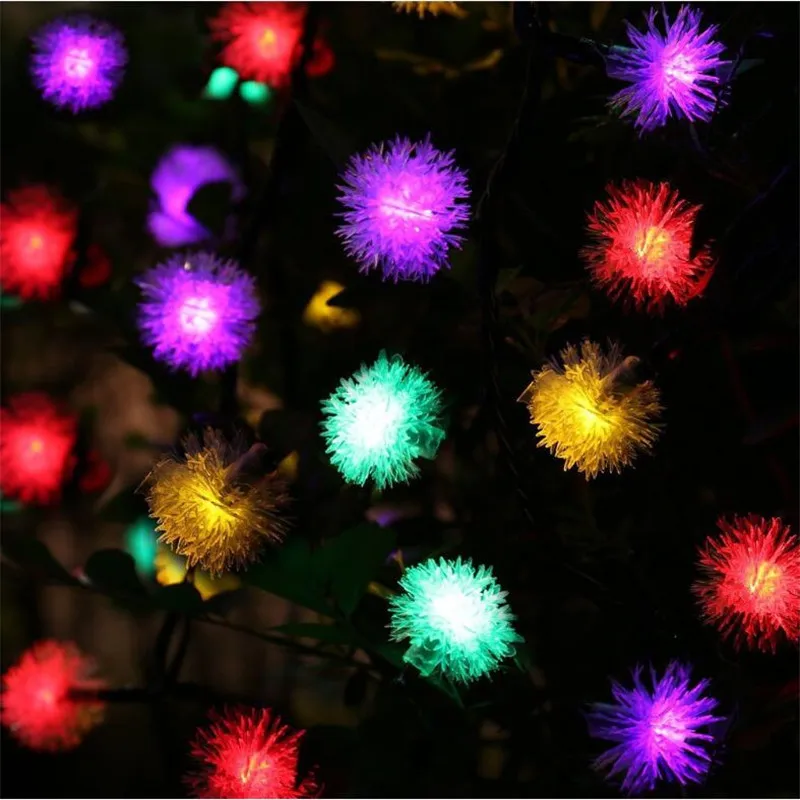 

20 LED Solar LED Ball String Light LED Fairy Lights Solar Power Garlands Solar Lamp Power For Christmas Decoration Lighting