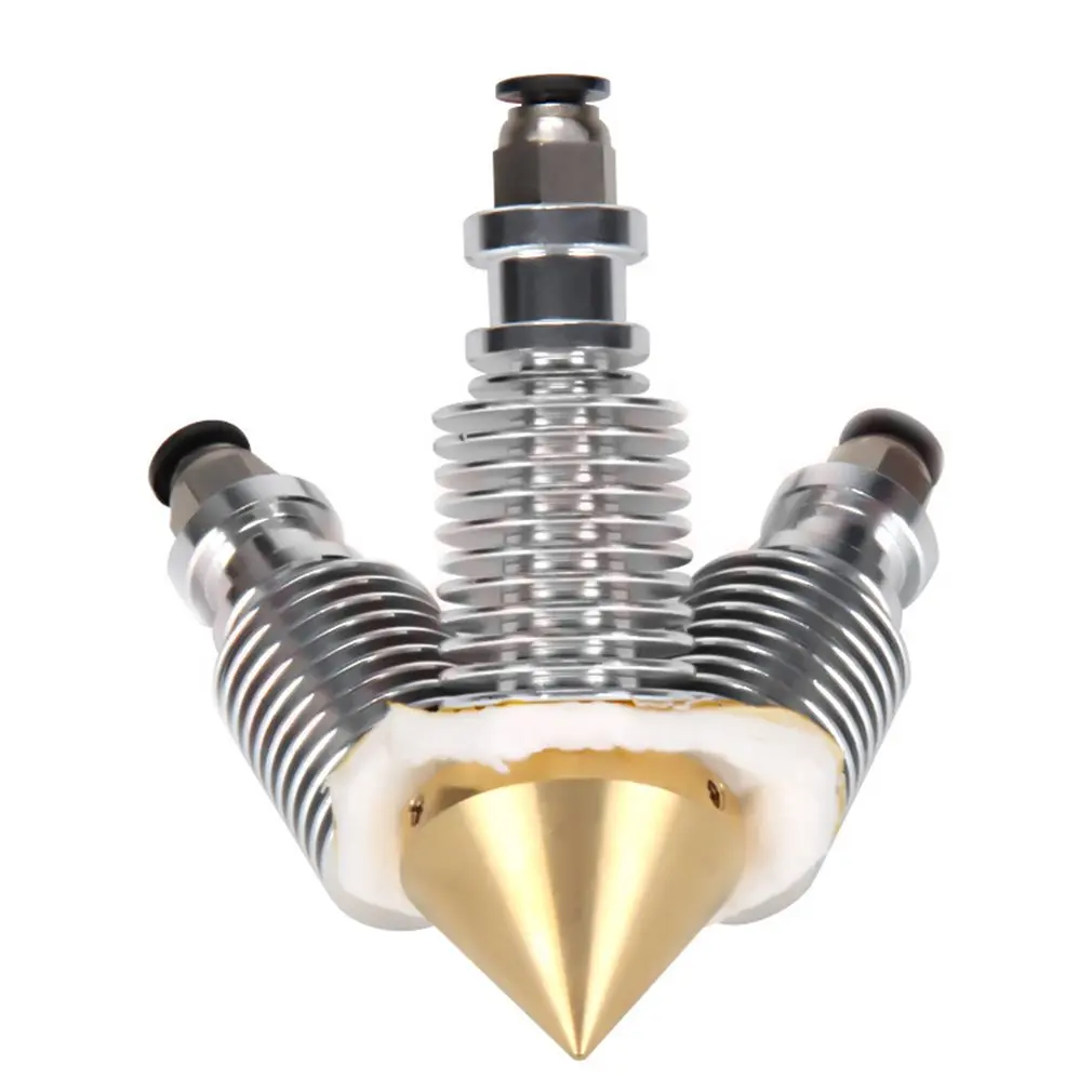 Латунный Алмазный экструдер Reprap Hotend E3D-V6 радиатор 3 в 1 из мультисопла Экструдер 3d принтер набор многоцветных соплов