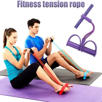 

Tension Rope Exercise Resistance Bands Home Leg Foot Yoga Pull Rope Bands Gym Latex Pedal Exerciser Indoor Fitness Equipment
