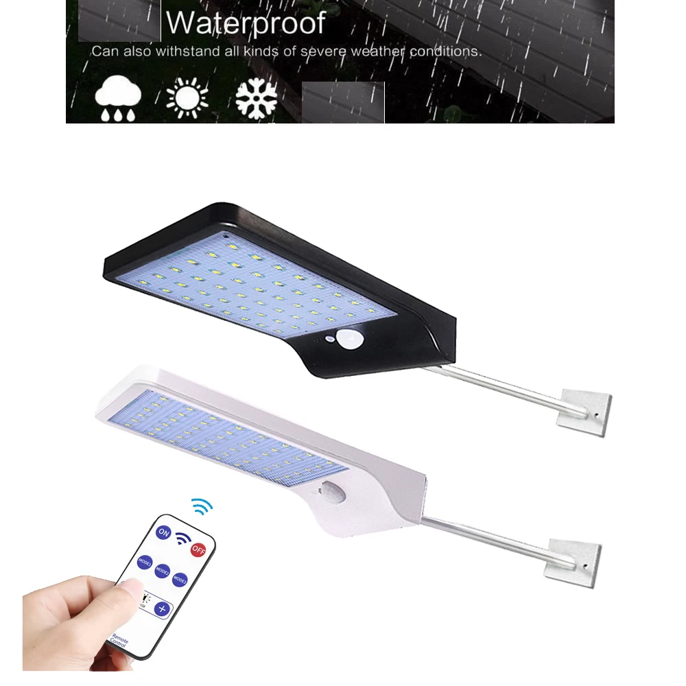 

remote 45/36 LED motion sensor Solar light 3 modes Outdoor solar lamp wall street lamp sWaterproof Energy Saving Yard Pole