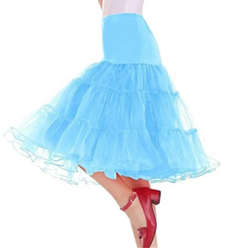 Для женщин юбка плюс Размеры 6XL Винтаж Тюль Свадебное Танцы вечерние юбки для девочек Высокая талия юбка для танцев в стиле "Лолита" миди юбка-пачка