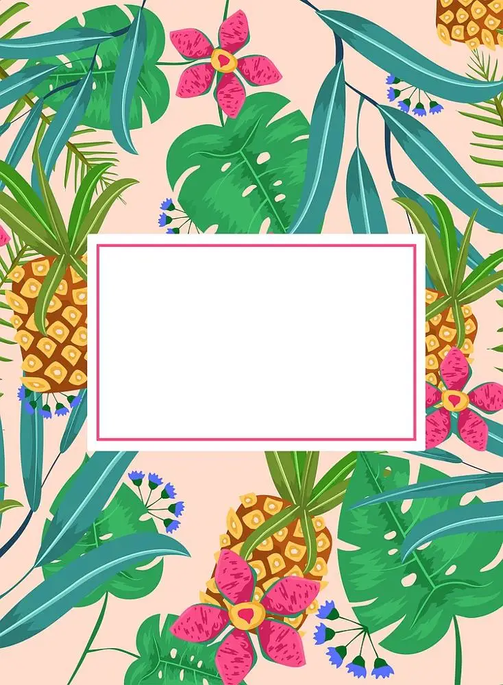 你好七月文艺手绘夏季水果标题海报背景素材背景图片素材免费下载 图片编号qkmjdern Pngbag素材网