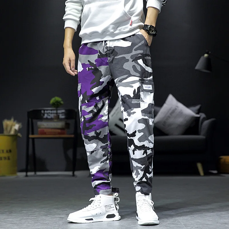 

2020 Spring Main Push Large Size Interior Camouflage Mixed Colors Casual Harem Pants M-5x Hk70-p6