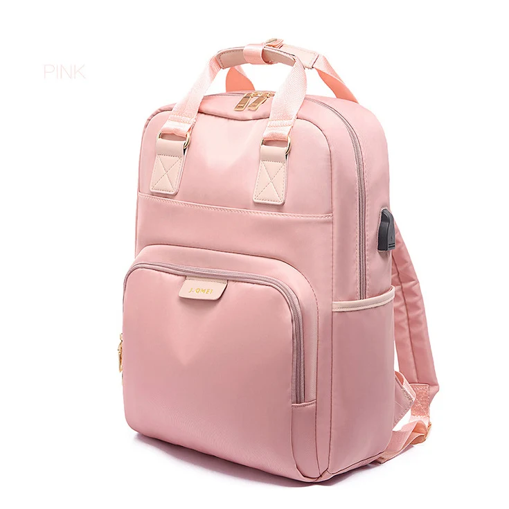 Многофункциональный большой водонепроницаемый рюкзак для ноутбука, женский рюкзак, рюкзак для путешествий Mochila для мамы и девочки, школьный рюкзак для мамы, рюкзак Sac A Dos - Цвет: PINK