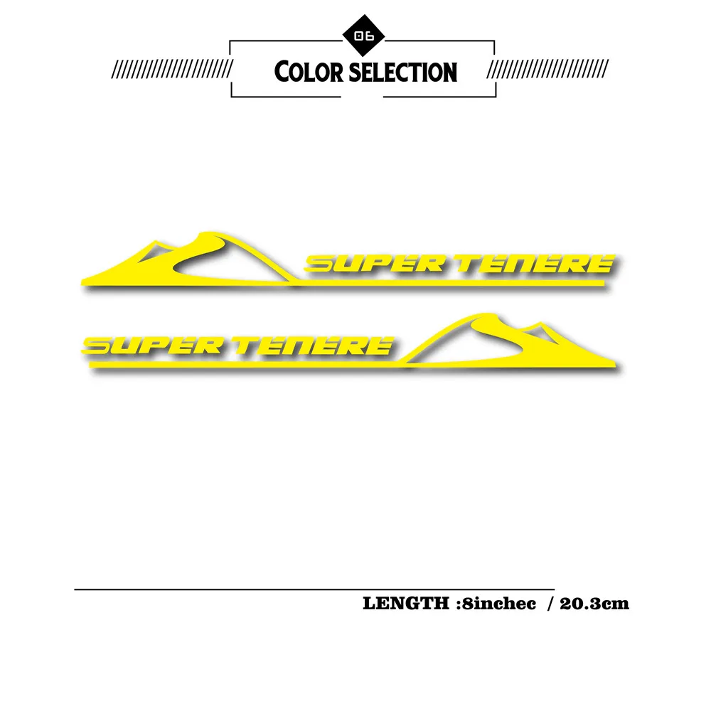 Светоотражающая Водонепроницаемая наклейка для мотоцикла, наклейки на бак, чемодан, ноутбук, шлем, логотип для Yamaha super tenere 1200 dx sx xtz - Цвет: Reflective yellow