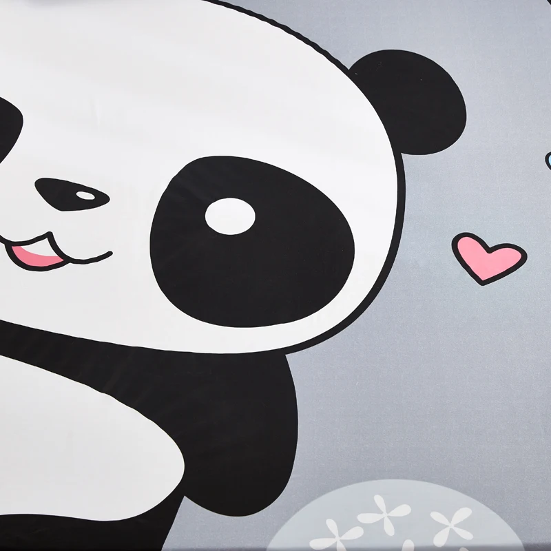 Liv-Esthete Cute Panda простыня хлопковый матрац, чехол queen King простыня на резинке постельное белье для взрослых детей