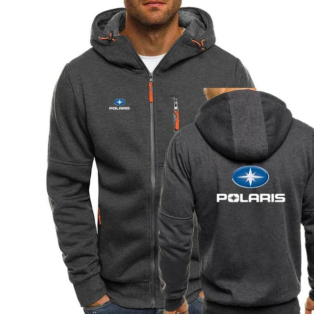 

Mens Hooded Polaris Snowmobiles Print Autumn Men Hoodies Zipper Sweatshirt Streetwear Jacket Tracksuit Slim Fitness Outwear