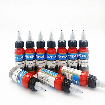 

High Quality10 Pcs 30 ML/Bottle Red Tattoo Color for Body Paint Tattoo Ink Pigment Body Art ColorBody Art tool