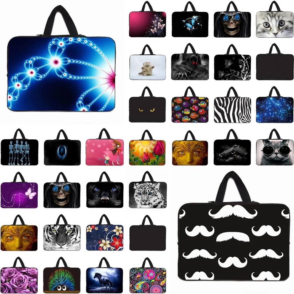 Сумка с ручкой для компьютера, чехол для ноутбука, Неопреновая Пылезащитная сумка для ноутбука Macbook Air 10 10,5 12 13 13,3 14 15 17 дюймов