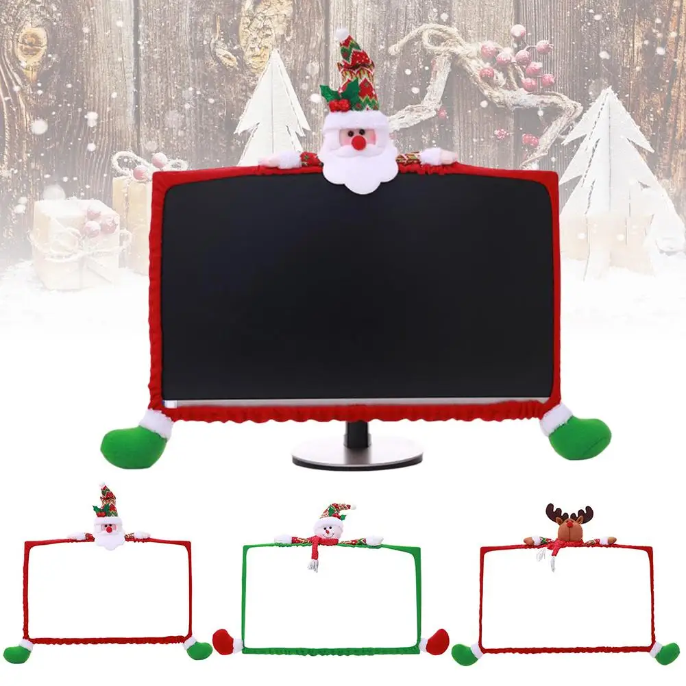 Lcd-монитор компьютера рамка Защита края рождественские украшения