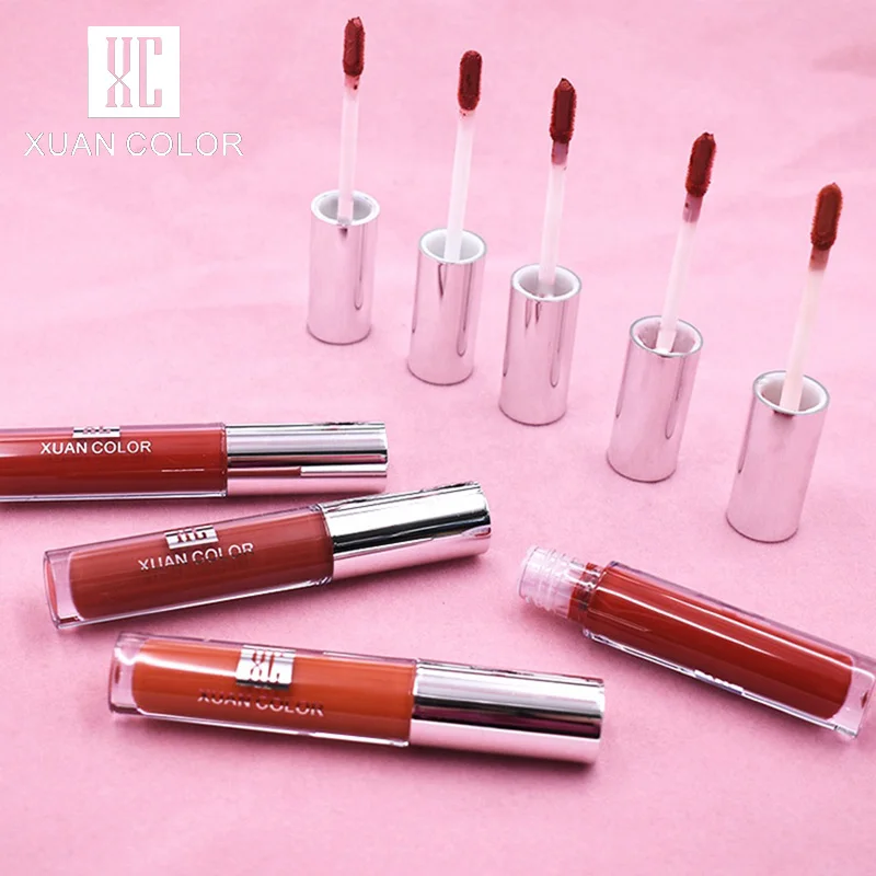 

Fashion multicolored lip gloss private label high quality matte lipstick low moq lip glaze