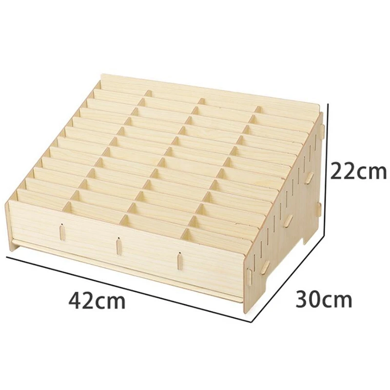 

Wooden Mobile Phone Management Storage Box Creative Desktop Office Meeting Finishing Grid Multi-SCLL