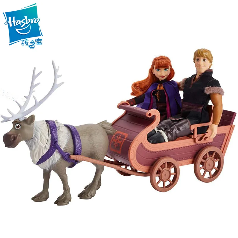 Hasbro Дисней игрушка Красота Мода Замороженные 2 Эльза Анна Кристофф сани девочки принцесса игрушка фигурка детский подарок E5517
