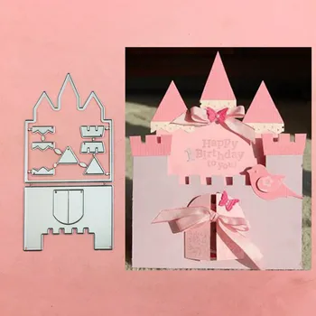 

House frame Castle Metal Cut Dies Stencils for Scrapbooking Stamp/photo album Decorative Embossing DIY Paper Cards